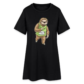 Sloth Jogger Jogging Sport - Robe T-shirt Femme - noir - Devant
