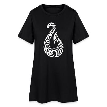 L’hameçon de Maui - Robe T-shirt Femme - noir - Devant