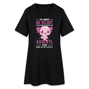 Lustige Sprüche Fun Outfits Ironie Sarkasmus - Frauen T-Shirt-Kleid - Schwarz - Vorne
