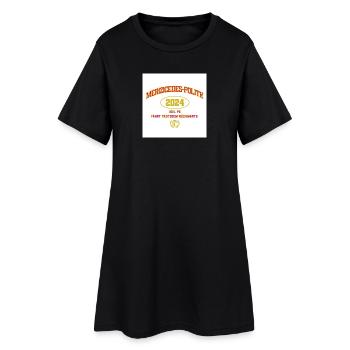Tshirt politique humoristique Merz - Robe T-shirt Femme - noir - Devant