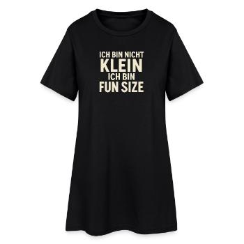 Je ne suis pas petite taille amusante - Robe T-shirt Femme - noir - Devant