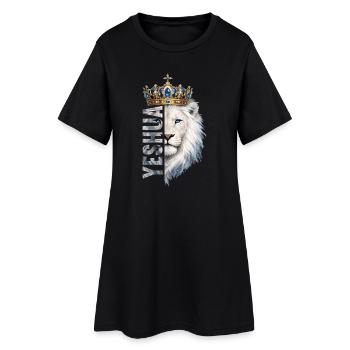 Lion de Juda, roi Jésus, fils de Yahvé, chrétien - Robe T-shirt Femme - noir - Devant