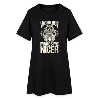 Trash Panda GYM Entraînement Raton laveur - Robe T-shirt Femme - noir - Devant