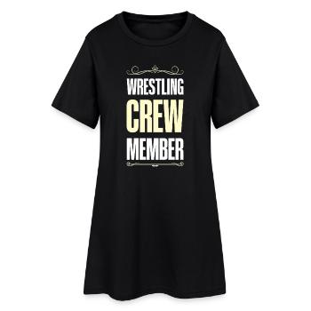 Wrestling Crew - Frauen T-Shirt-Kleid - Schwarz - Vorne