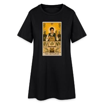 Botanique | Herbier des plantes Tarot - Robe T-shirt Femme - noir - Devant