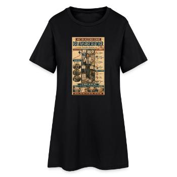 Der Ausredenerfinder – kreativ unzuständig - Frauen T-Shirt-Kleid - Schwarz - Vorne