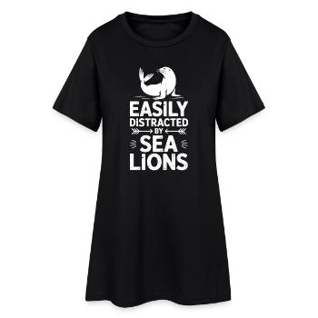 Paroles du Lion de Mer Cadeau drôle du Lion de mer - Robe T-shirt Femme - noir - Devant