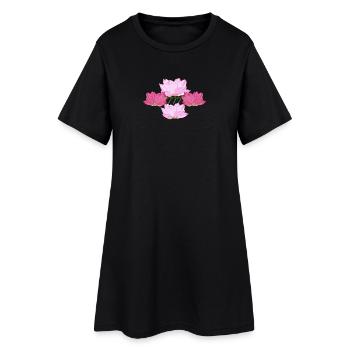 Numéro d’ange du Lotus spirituel 777 - Robe T-shirt Femme - noir - Devant
