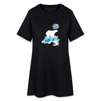 no_future - Robe T-shirt Femme - noir - Devant