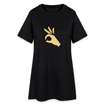 Prima one, excellent, dipping, diver character, ok - Women’s T-Shirt Dress - black - Front