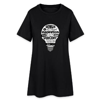 Zitat | Thomas Edison - Frauen T-Shirt-Kleid - Schwarz - Vorne