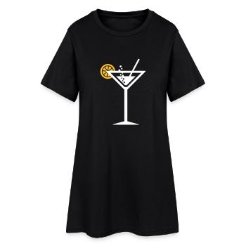 cocktail - Robe T-shirt Femme - noir - Devant