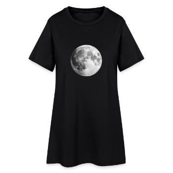 Pleine Lune Idée de cadeau - Robe T-shirt Femme - noir - Devant