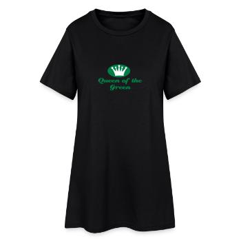 Golf - Frauen T-Shirt-Kleid - Schwarz - Vorne