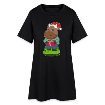 Taurus Christmas Package - Women’s T-Shirt Dress - black - Front