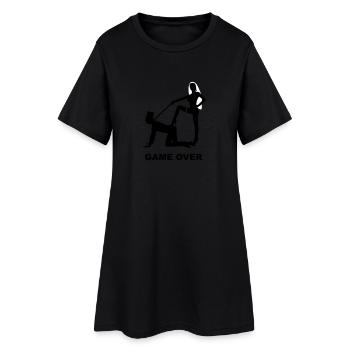 Game over Junggesellenabschied Bräutigam kniet - Frauen T-Shirt-Kleid - Schwarz - Vorne