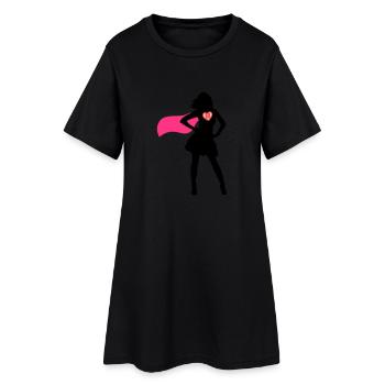 Super Mommy - Frauen T-Shirt-Kleid - Schwarz - Vorne