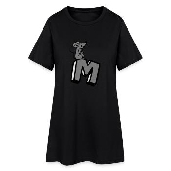 Souris Rat Petite souris Mignonne Lettre M M Lettr - Robe T-shirt Femme - noir - Devant