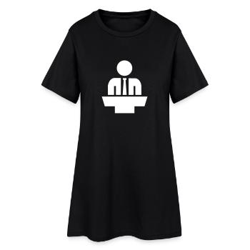 Politicien - Robe T-shirt Femme - noir - Devant