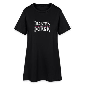 Maître de Poker - Robe T-shirt Femme - noir - Devant