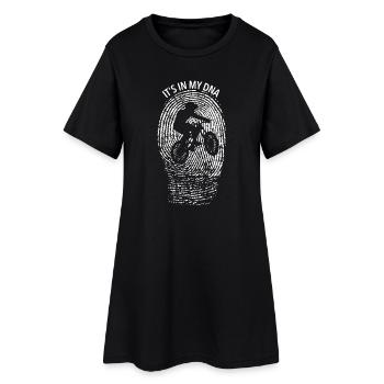 ADN des empreintes digitales du VTT - Robe T-shirt Femme - noir - Devant