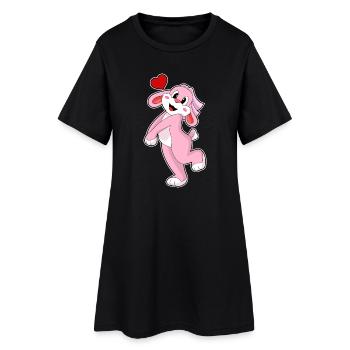 Mariage Rabbit Bride Veil - Robe T-shirt Femme - noir - Devant