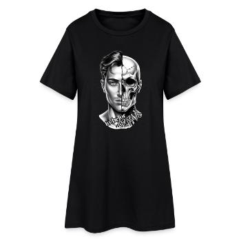 Existence Dualité (être ou ne pas être) - Robe T-shirt Femme - noir - Devant