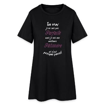 Ich bin der beste Konditor - Frauen T-Shirt-Kleid - Schwarz - Vorne
