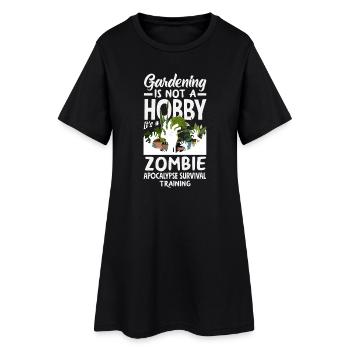 Cadeaux pour les jardins et les amoureux des plantes - Robe T-shirt Femme - noir - Devant