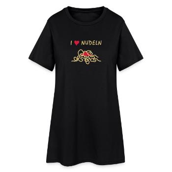 I Love Nudeln - V2 - Robe T-shirt Femme - noir - Devant