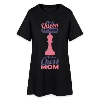 Mère d’échecs - Robe T-shirt Femme - noir - Devant