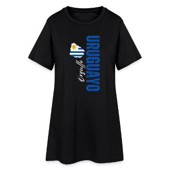 Orgueil uruguayen, design vertical - Robe T-shirt Femme - noir - Devant