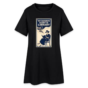Favorite Scent Library | Love of books - Women’s T-Shirt Dress - black - Front