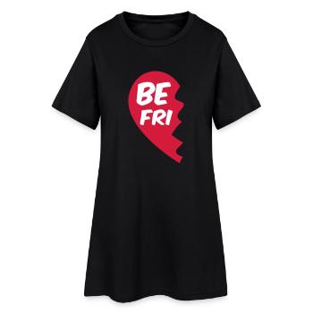 meilleur ami - Meilleurs amis shirt - meilleur ami - Robe T-shirt Femme - noir - Devant
