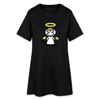 evil angel - Women’s T-Shirt Dress - black - Front