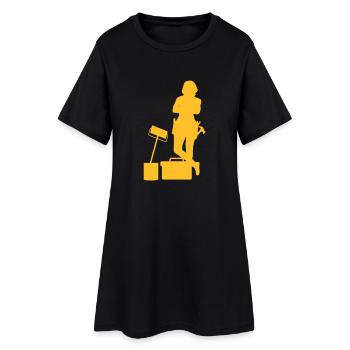Heimwerker - Women’s T-Shirt Dress - black - Front
