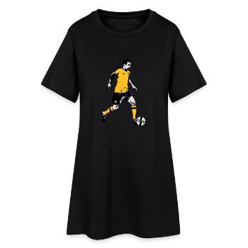 Soccer - Robe T-shirt Femme - noir - Devant
