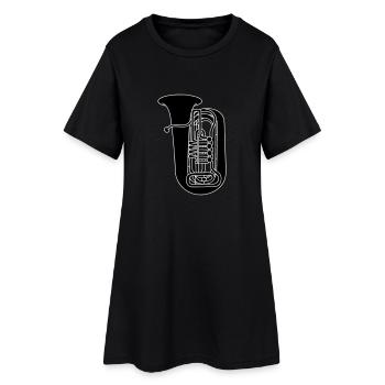 Laiton de tuba 2 - Robe T-shirt Femme - noir - Devant