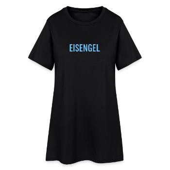 Iron Gel Frost Motif - Women’s T-Shirt Dress - black - Front
