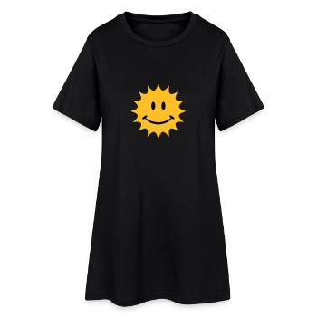 sun - Women’s T-Shirt Dress - black - Front