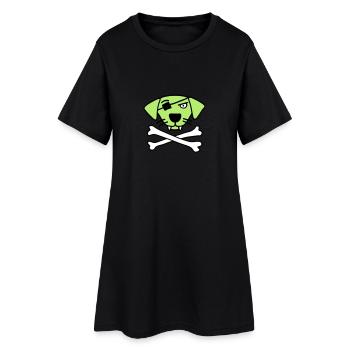 pirate_dog_042013_a_3c - Robe T-shirt Femme - noir - Devant