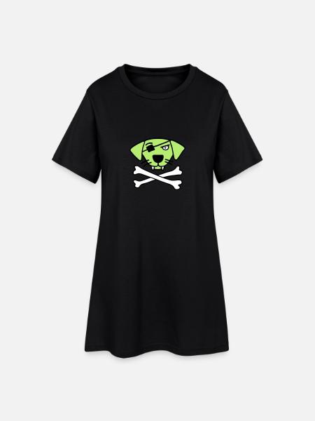pirate_dog_042013_a_3c - Robe T-shirt Femme - noir