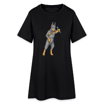 Doberman Dart Dart - Robe T-shirt Femme - noir - Devant