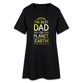 Le meilleur papa pour la fête des pères - Robe T-shirt Femme - noir - Devant