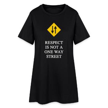 LE RESPECT N’EST PAS À SENS UNIQUE - Robe T-shirt Femme - noir - Devant