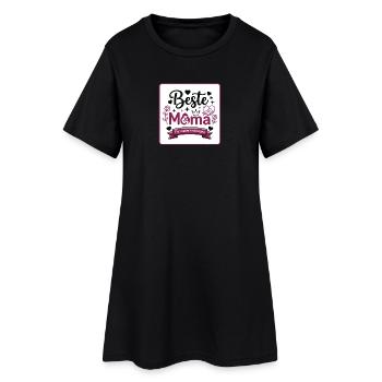 Beste Mom: Für immer im Herzen - Frauen T-Shirt-Kleid - Schwarz - Vorne
