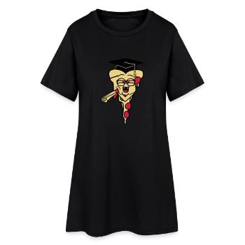 graduation école école graduation école test abi a - Robe T-shirt Femme - noir - Devant