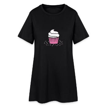 Cupcake - Robe T-shirt Femme - noir - Devant