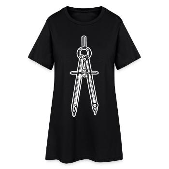 Architecture Circle - Women’s T-Shirt Dress - black - Front