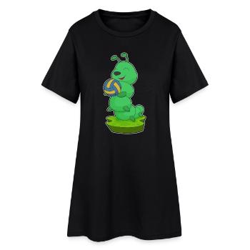 Caterpillar Volleyball Player Volleyball - Women’s T-Shirt Dress - black - Front